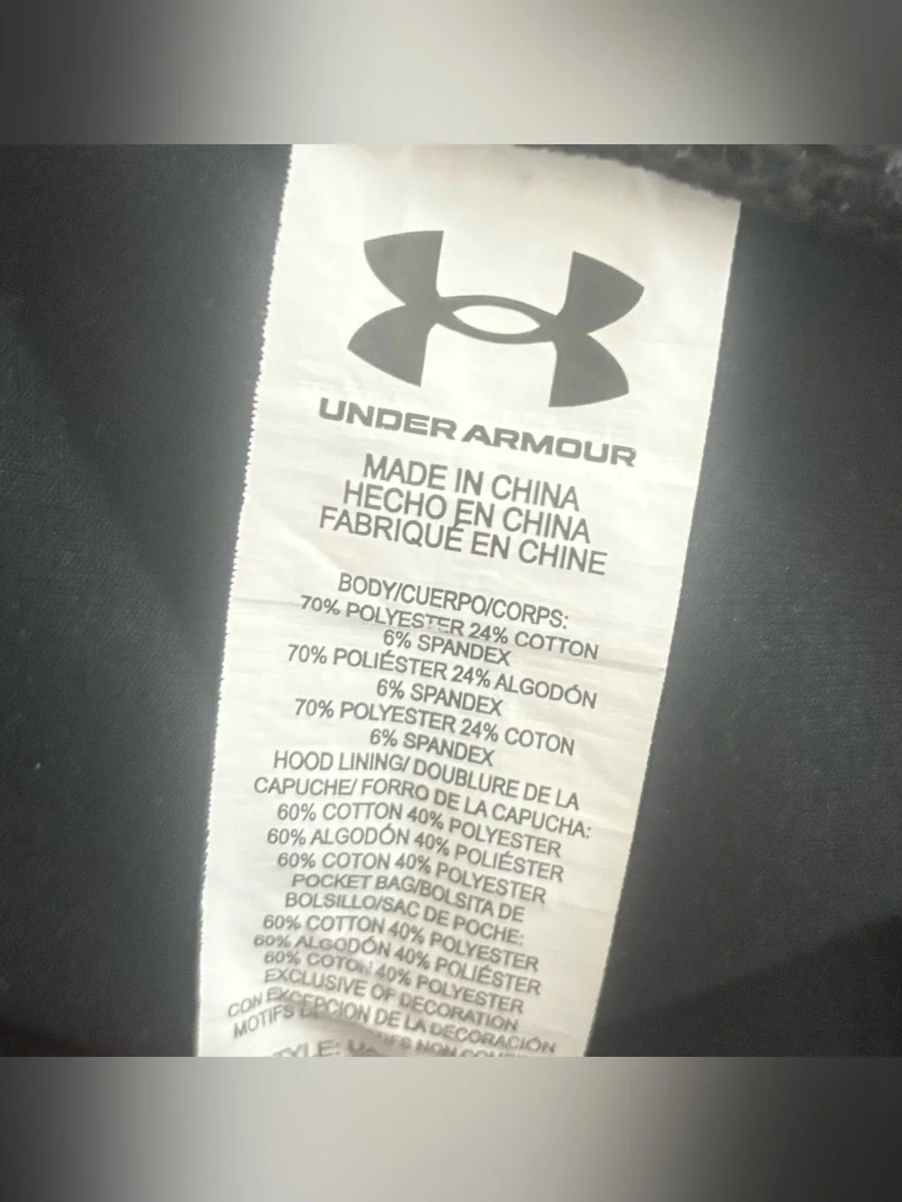 KIDS UNDER ARMOUR JOGGING SET BLK, size 5
